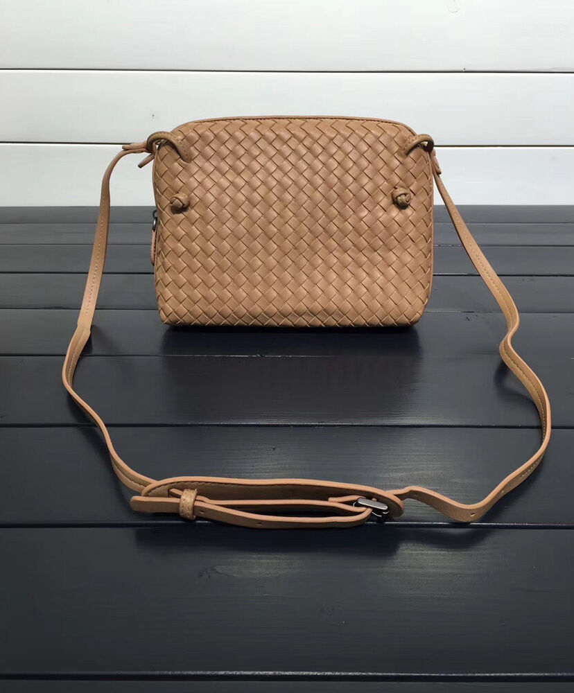 Bottega Veneta Shoulder Bag Lambskin Apricot